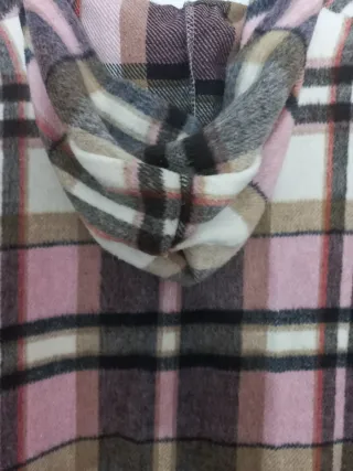 Abrigo cuadros mujer solo puesto una vez