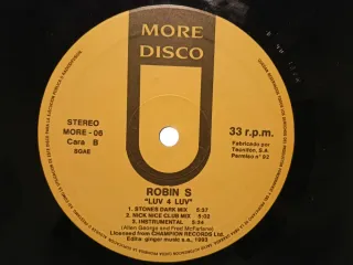 Vinilo Robin S Luv 4 Luv 1993