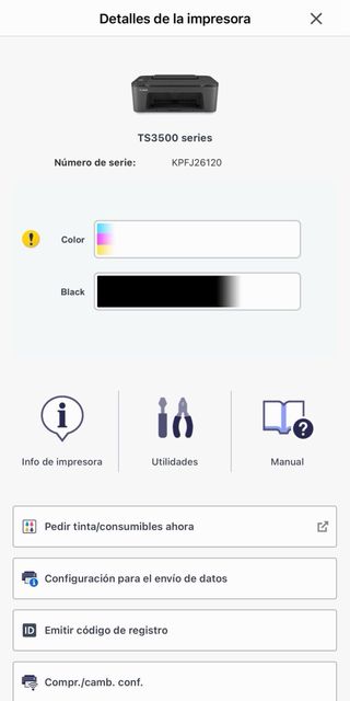 Canon Pixma TS3550i Negra+cartuchos-SIN CAJA
