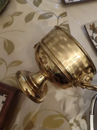 Centro de mesa rústico metal y madera