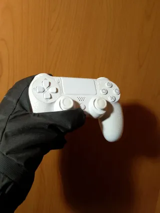 Controller PS4 Custom White Rige gamepad joystick