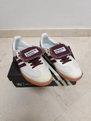 Adidas Samba Wales Bonner Blanco Burdeos