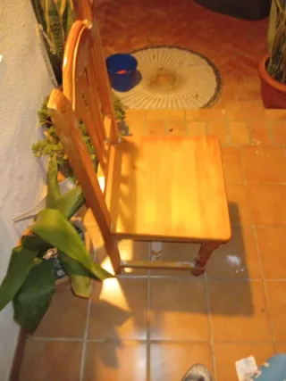 Sillas y Mesa Provenzal Madera