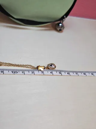 Collar Tous Oso y Circonita Acero Dorado