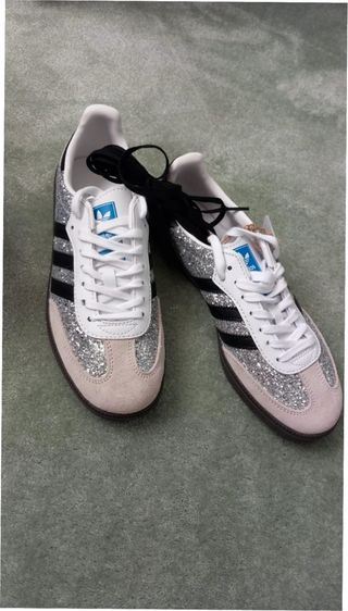 Adidas Samba Plata Paillettes Strass Talla 37