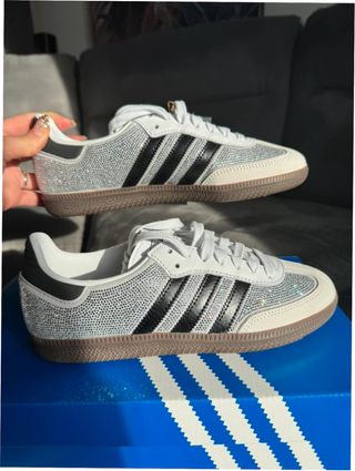 Adidas Samba Plata Strass Talla 39