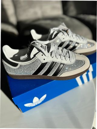 Adidas Samba Plata Strass Talla 39