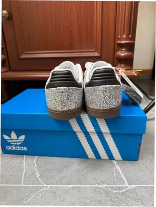 Adidas Samba Plata Glitter Talla 38