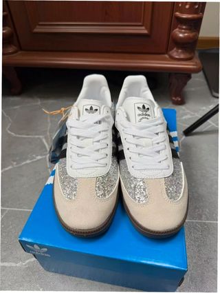Adidas Samba Plata Glitter Talla 38