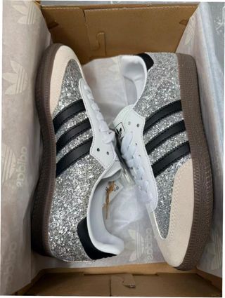 Adidas Samba Plata Glitter Talla 38