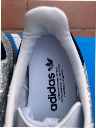 Adidas Samba Plata Paillettes Talla 37