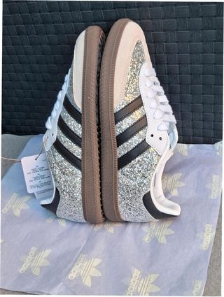 Adidas Samba Paillettes Argentées Taille 39