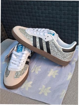 Adidas Samba Paillettes Argentées Taille 39