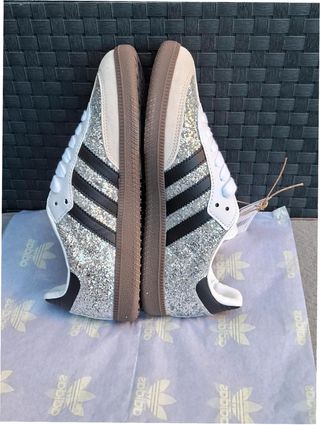 Adidas Samba Paillettes Argentées Taille 39