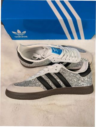 Adidas Samba Plata Glitter Talla 40