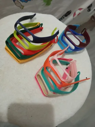 Brazaletes para niña multicolor