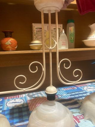 3 tulipanes de lámpara de cristal