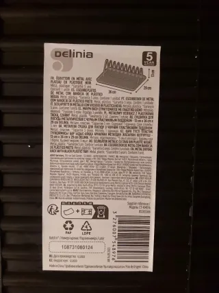 Scolapiatti da tavolo nero