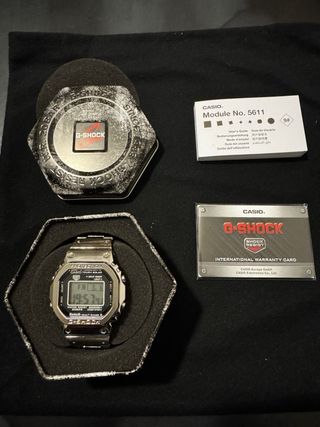 Reloj estilo Casio G-Shock GMW-B5000 Plata