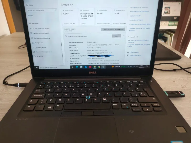 Dell Latitude 7480 i7-6600U 16GB RAM 238GB SSD