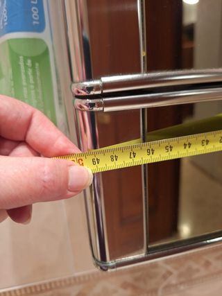 Armario baño metálico 2 puertas espejo