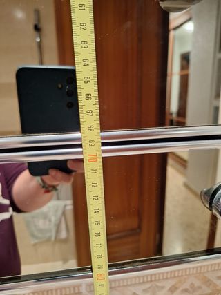 Armario baño metálico 2 puertas espejo