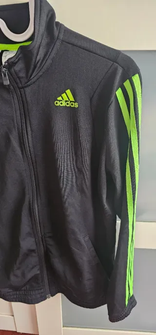 Sudadera Adidas Negra y Verde