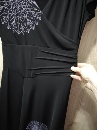 Vestido Desigual Negro Talla M