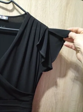 Vestido Desigual Negro Talla M