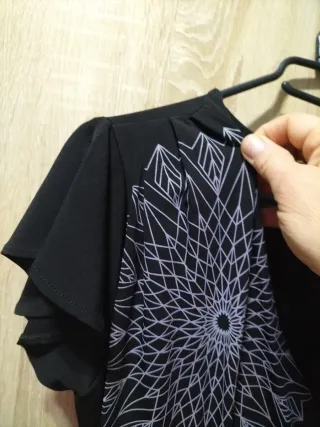 Vestido Desigual Negro Talla M