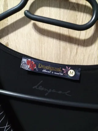 Vestido Desigual Negro Talla M