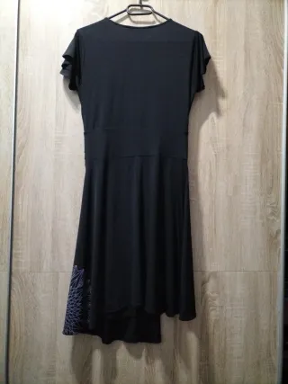 Vestido Desigual Negro Talla M
