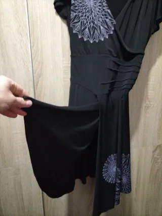 Vestido Desigual Negro Talla M
