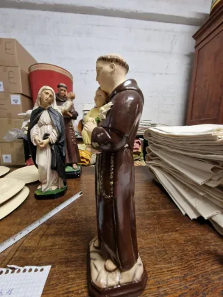 Statua Sant'Antonio con Bambin Gesù in gesso