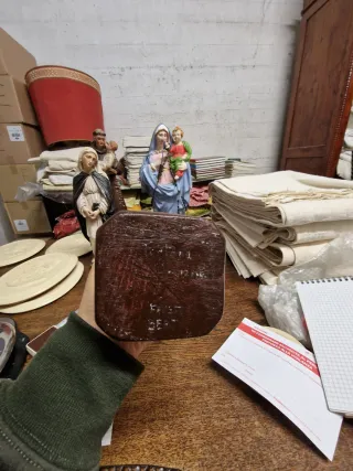 Statua Sant'Antonio con Bambin Gesù in gesso