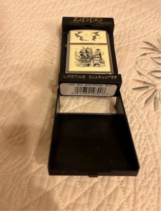 Accendino Zippo Scrimshaw Ship anno 1996