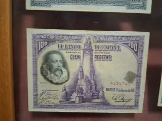 Cuadro Billetes Españoles Antiguos