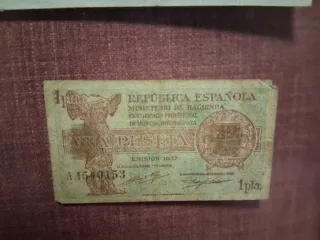 Cuadro Billetes Españoles Antiguos