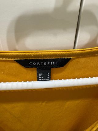 Blusa Cortefiel Amarilla Manga Larga
