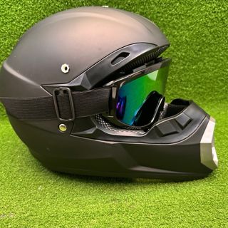 Casco Motocross Fullface Negro + Accesorios
