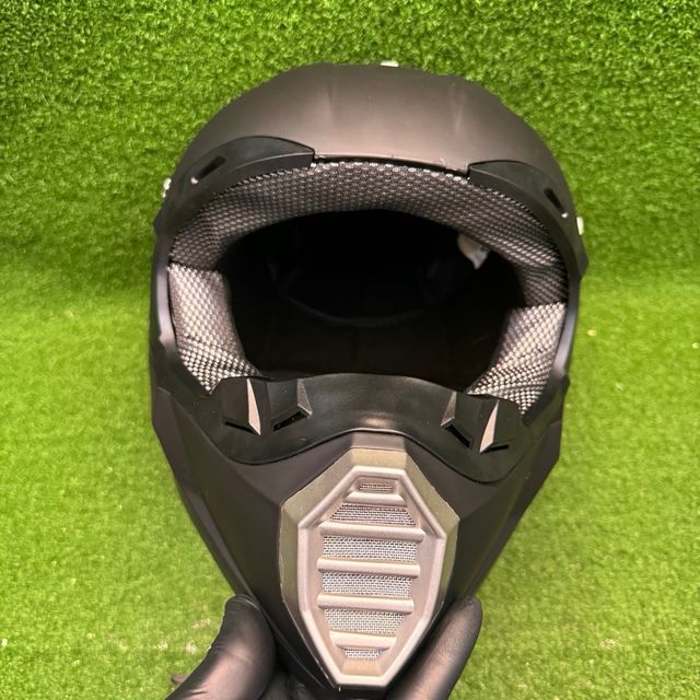 Casco Motocross Fullface Negro + Accesorios