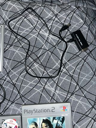 Consola PlayStation 2 Silver + 4 Juegos + adaptado