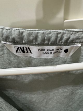 Blusa Zara verde talla S