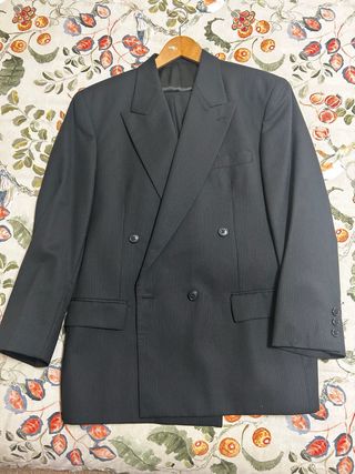 Traje Cortefiel de Rayas Gris