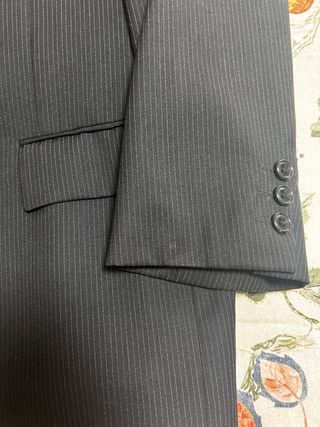 Traje Cortefiel de Rayas Gris