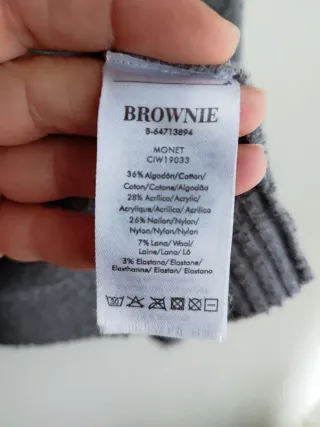 Jersey Brownie Gris y Rojo Talla XS-S