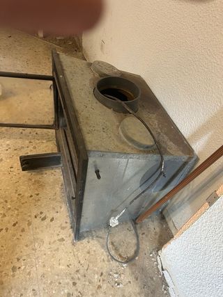 Chimenea de leña de hierro fundido