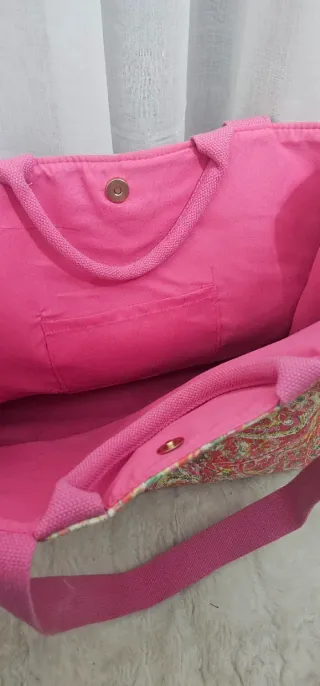 Bolso Intimissimi Multicolor y Rosa 45x35x25