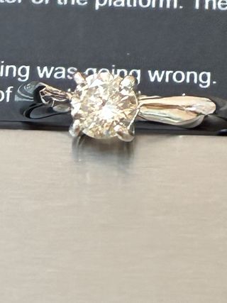 Anillo Oro 18k Diamante Natural 0.73 Ct SI2