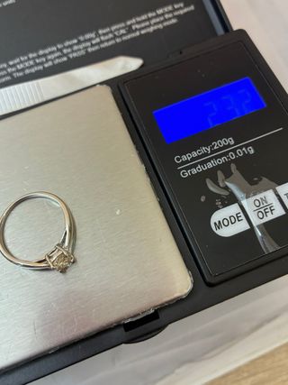 Anillo Oro 18k Diamante Natural 0.73 Ct SI2